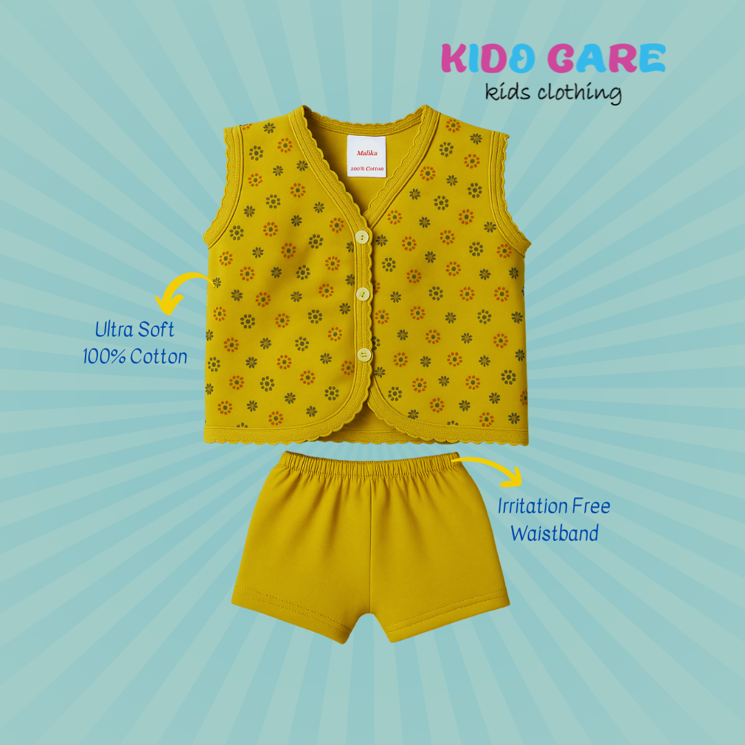Sleeveless Cotton Baby Vests | Soft & Breathable