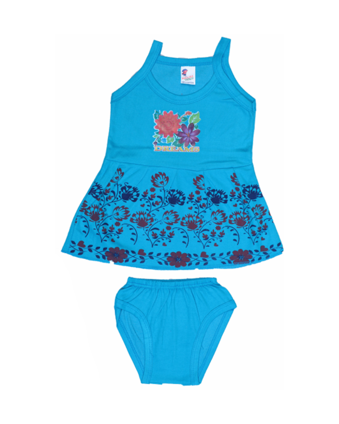 Baby Girl Frock Style Vests | Cotton | Printed Designs