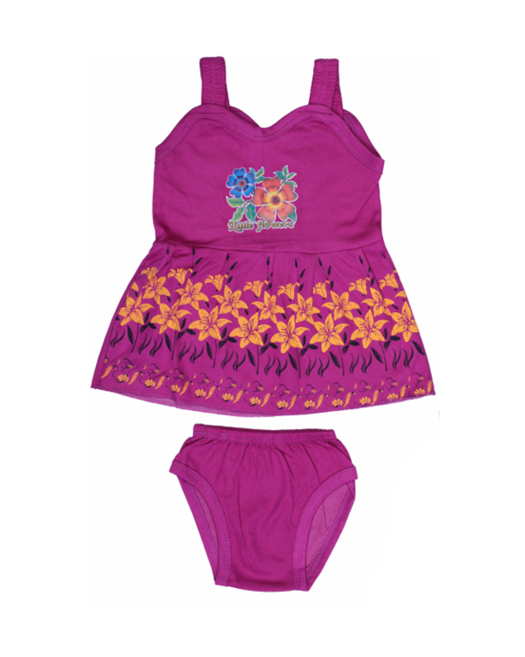 Baby Girl Frock Style Vests | Cotton | Printed Designs