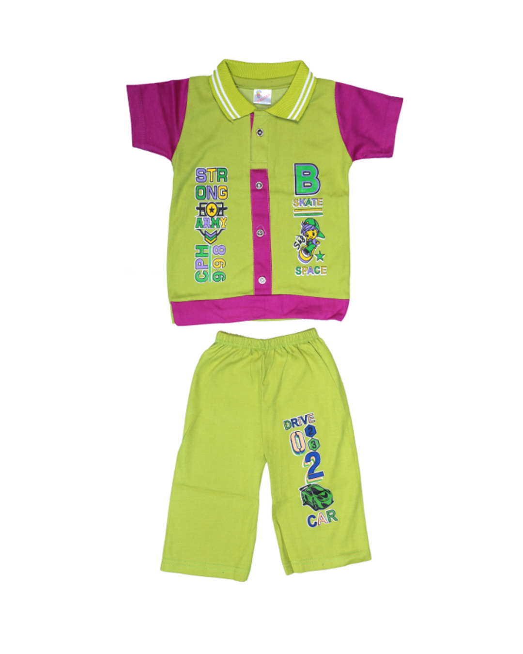 Baby Boys Printed Button Collar Shirts | Pack of 5 | Cotton Casual Wear