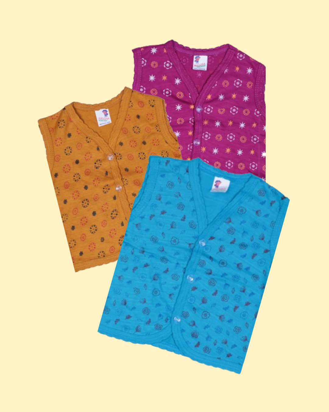 Sleeveless Cotton Baby Vests | Soft & Breathable