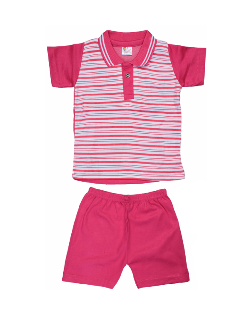 Baby Boys Striped Polo T-Shirts | Pack of 5 | Soft Cotton Half Sleeve Combo