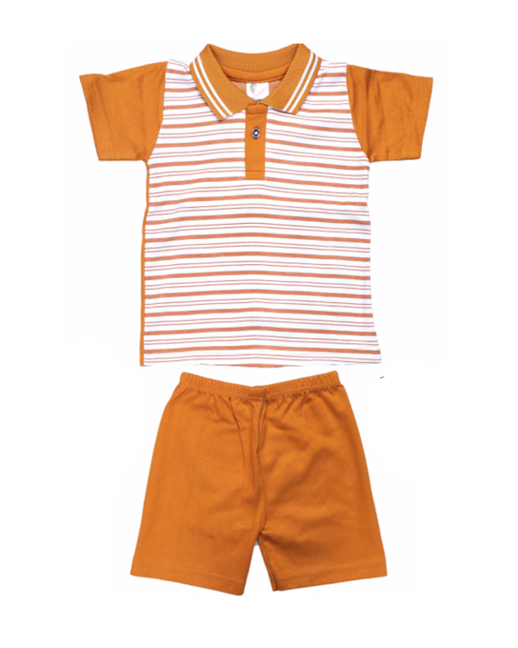 Baby Boys Striped Polo T-Shirts | Pack of 5 | Soft Cotton Half Sleeve Combo