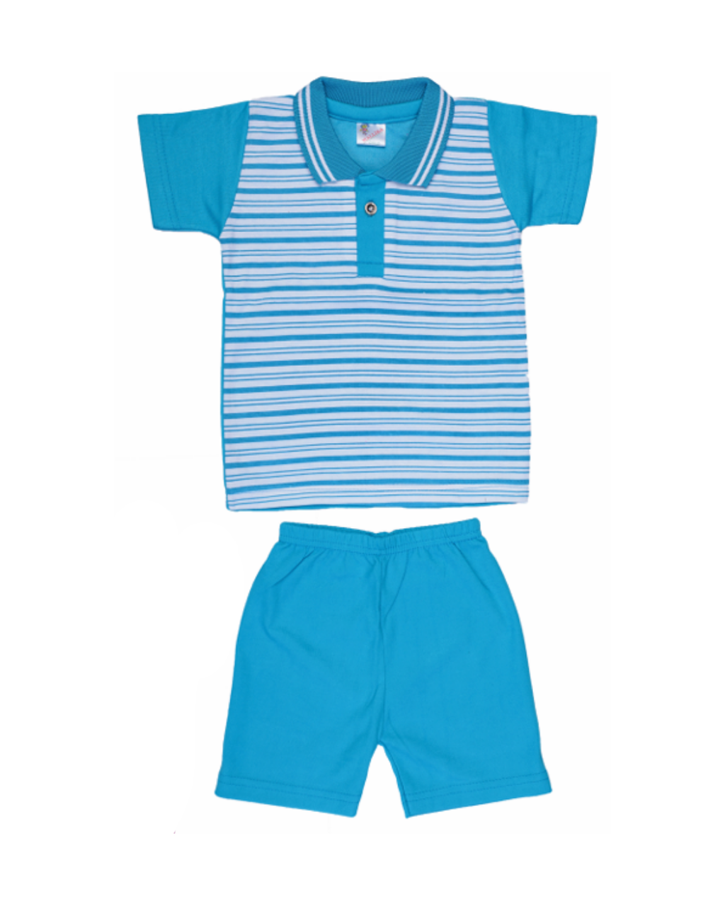 Baby Boys Striped Polo T-Shirts | Pack of 5 | Soft Cotton Half Sleeve Combo