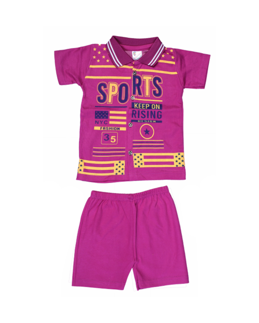 Baby Boys Graphic Printed Polo T-Shirts |Trendy Casual Cotton Wear