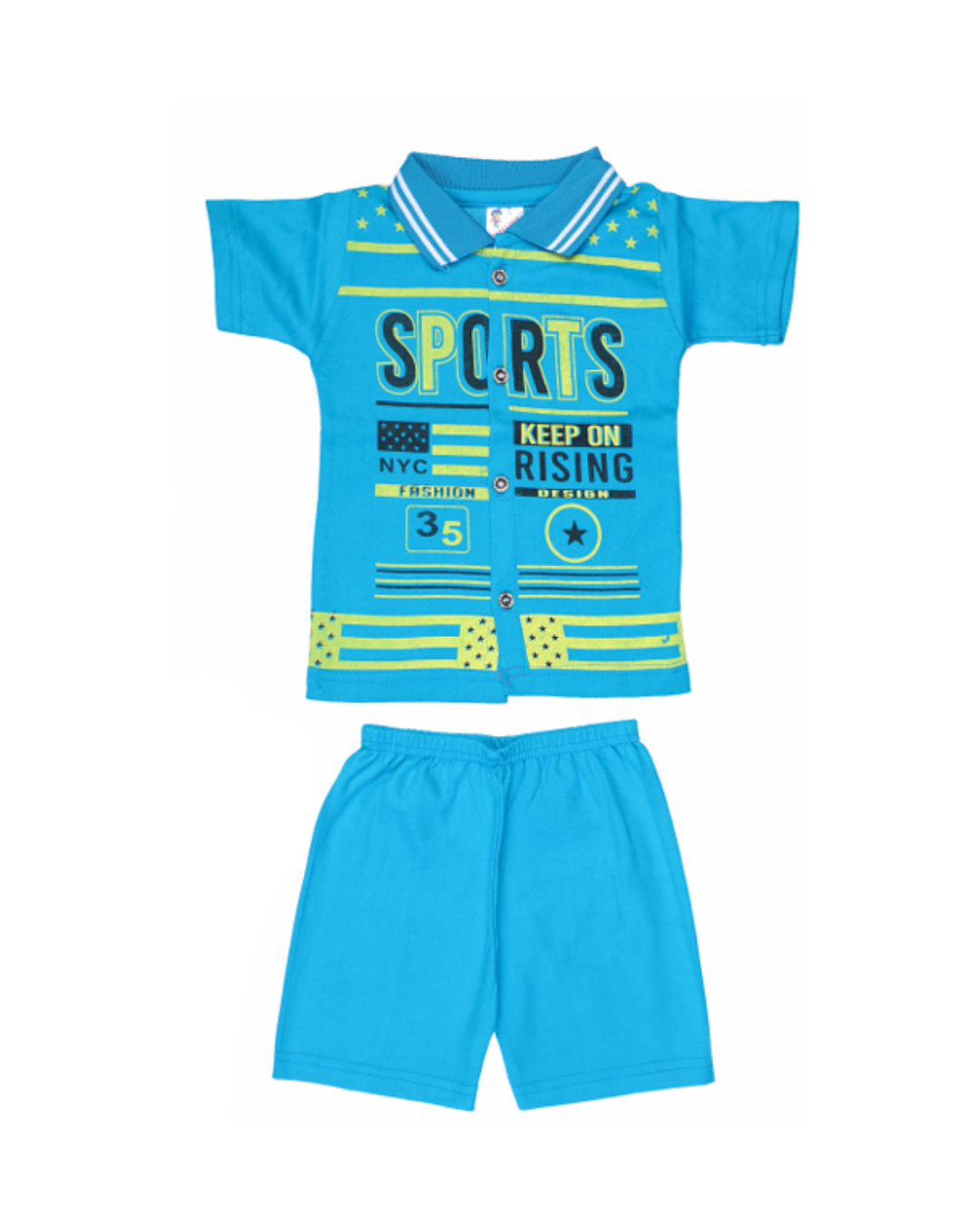 Baby Boys Graphic Printed Polo T-Shirts |Trendy Casual Cotton Wear