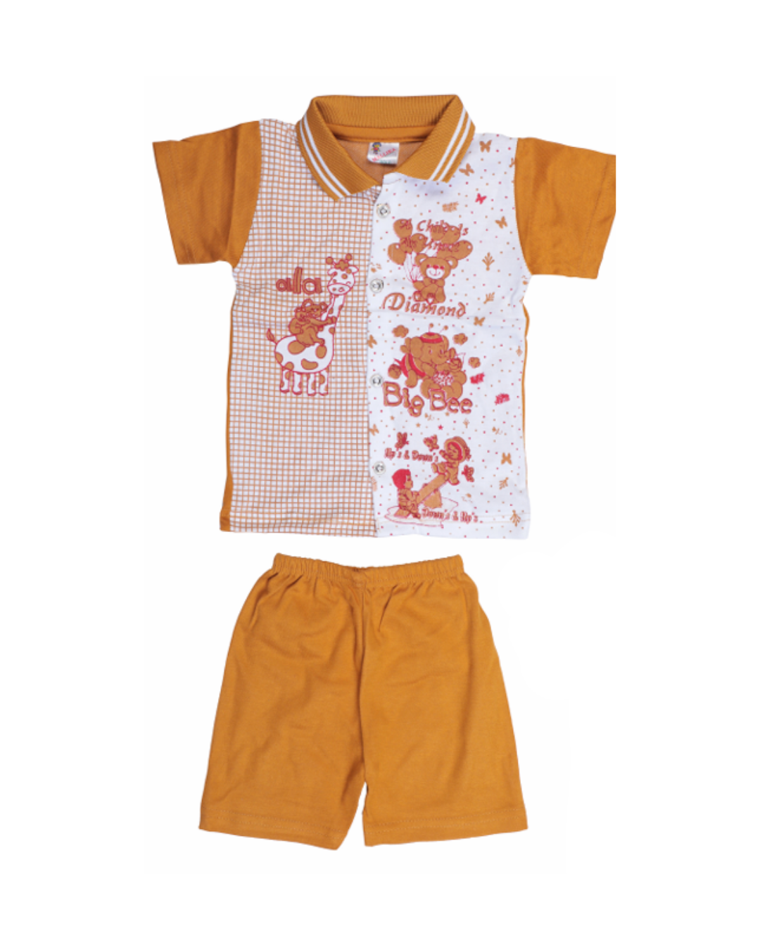 Baby Boys & Girls Cartoon Printed Polo T-Shirts | Pack of 5 | Soft Cotton Combo