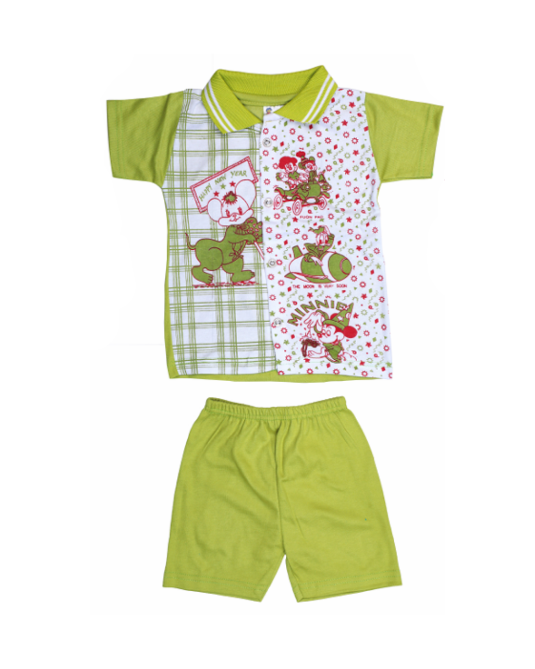 Baby Boys & Girls Cartoon Printed Polo T-Shirts | Pack of 5 | Soft Cotton Combo