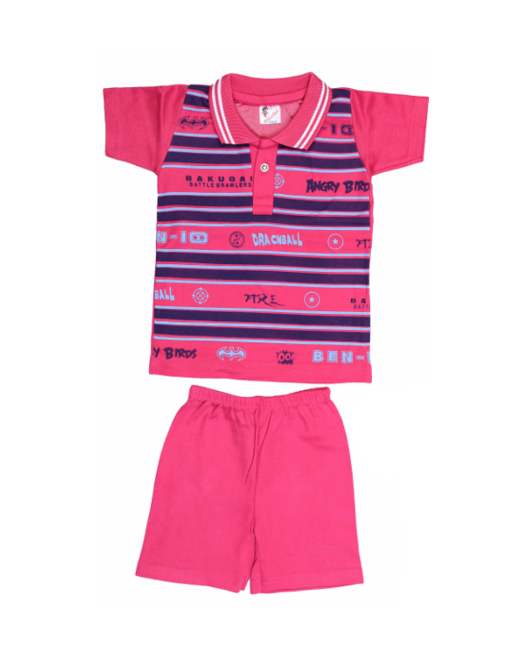 Boys Printed Polo T-Shirts | Pack of 5 | Cartoon Graphic Combo