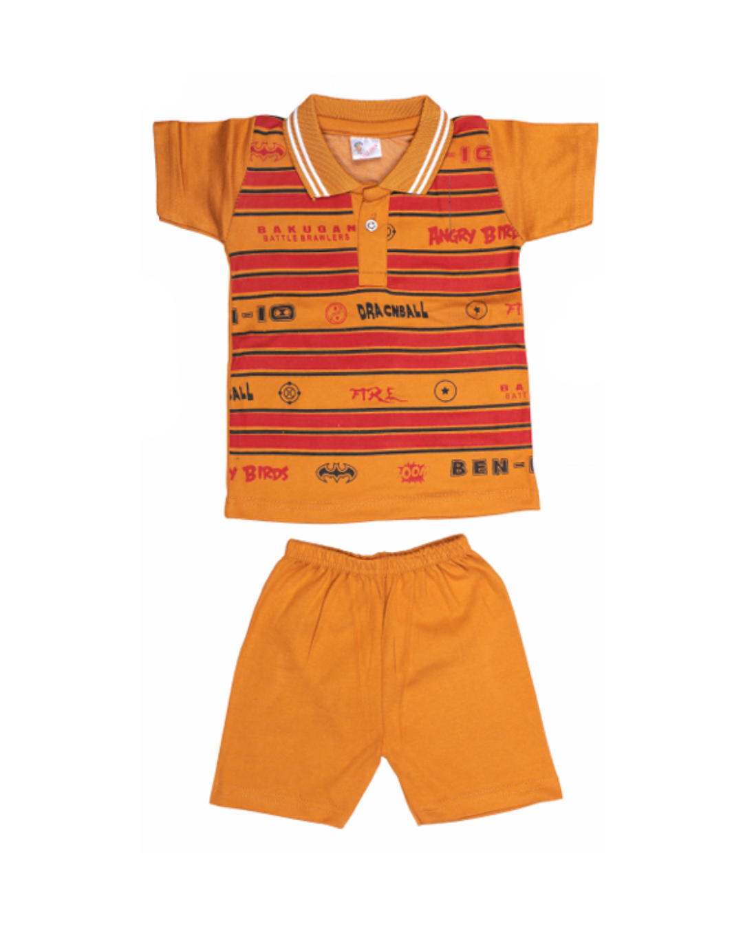 Boys Printed Polo T-Shirts | Pack of 5 | Cartoon Graphic Combo