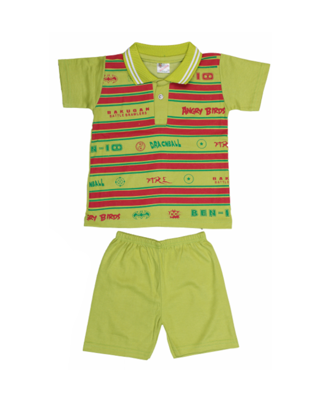 Boys Printed Polo T-Shirts | Pack of 5 | Cartoon Graphic Combo
