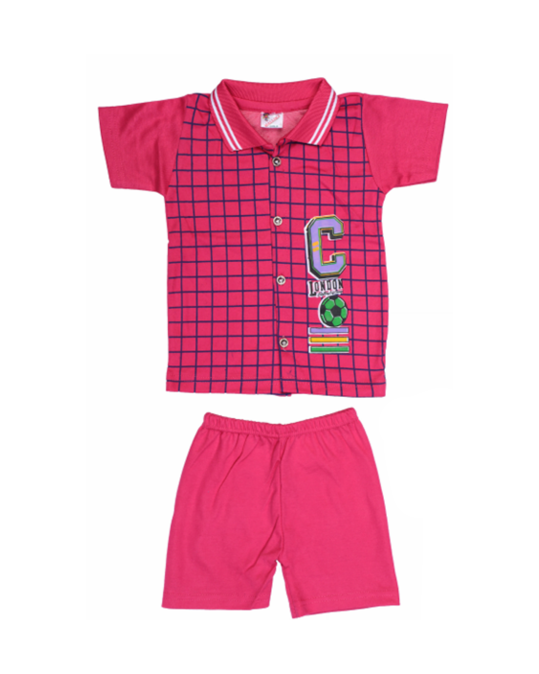 Boys Grid Pattern Polo T-Shirts | Pack of 5 | Fun Printed Designs