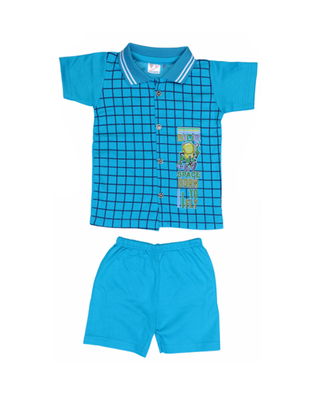 Boys Grid Pattern Polo T-Shirts | Pack of 5 | Fun Printed Designs