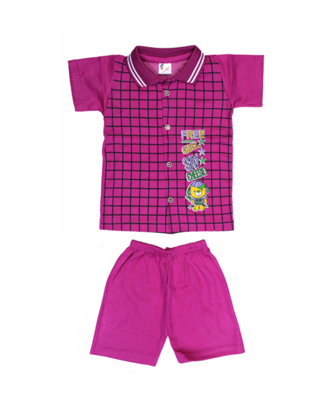 Boys Grid Pattern Polo T-Shirts | Pack of 5 | Fun Printed Designs