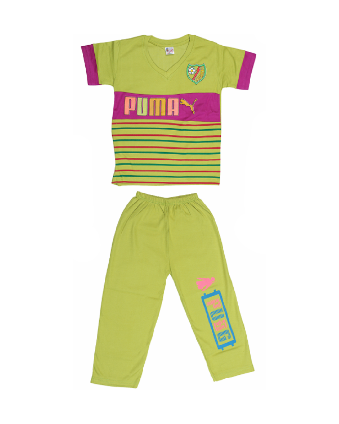 Boys’ Striped Logo T-Shirts | Pack of 5 | Fun Graphic Tees