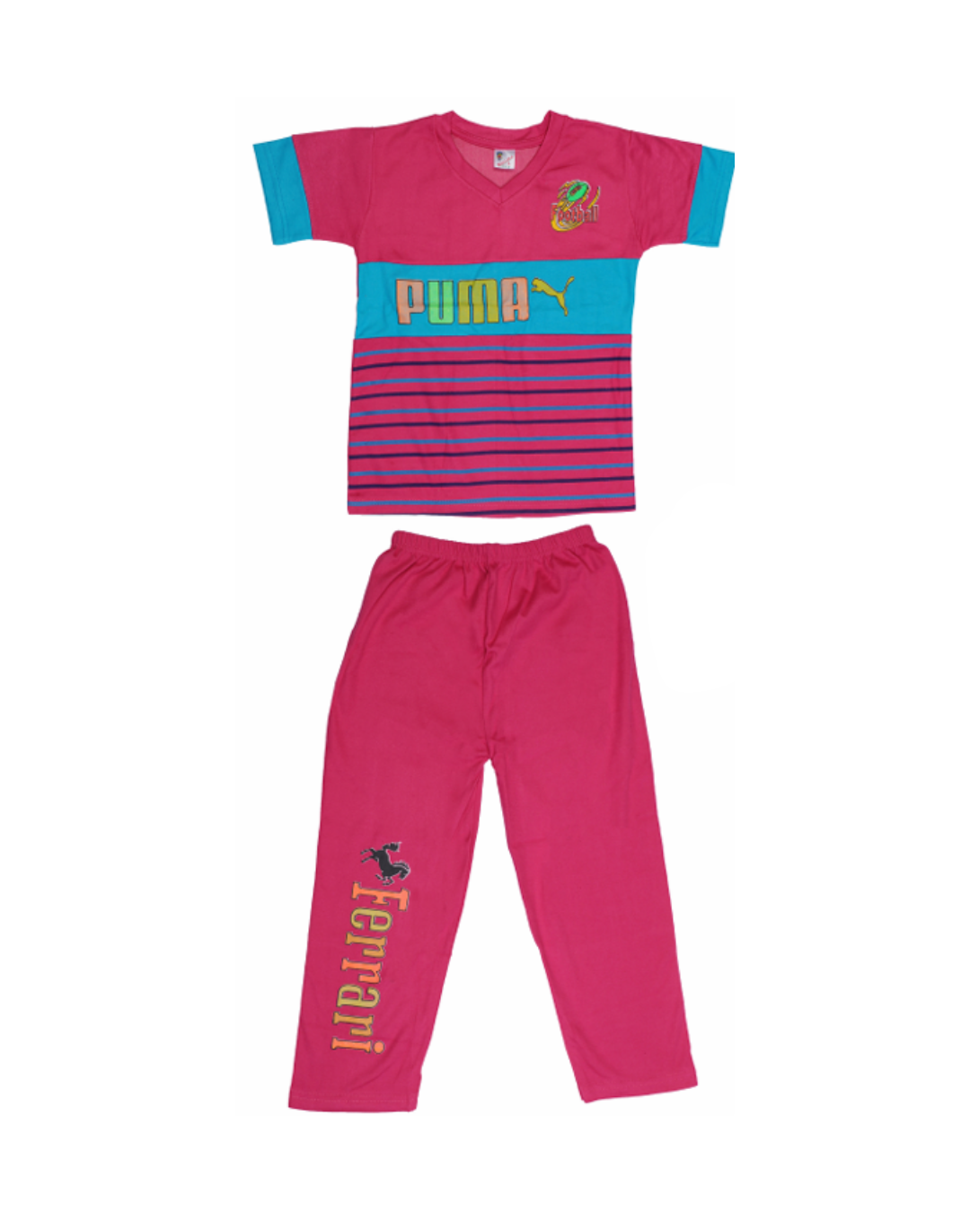 Boys’ Striped Logo T-Shirts | Pack of 5 | Fun Graphic Tees