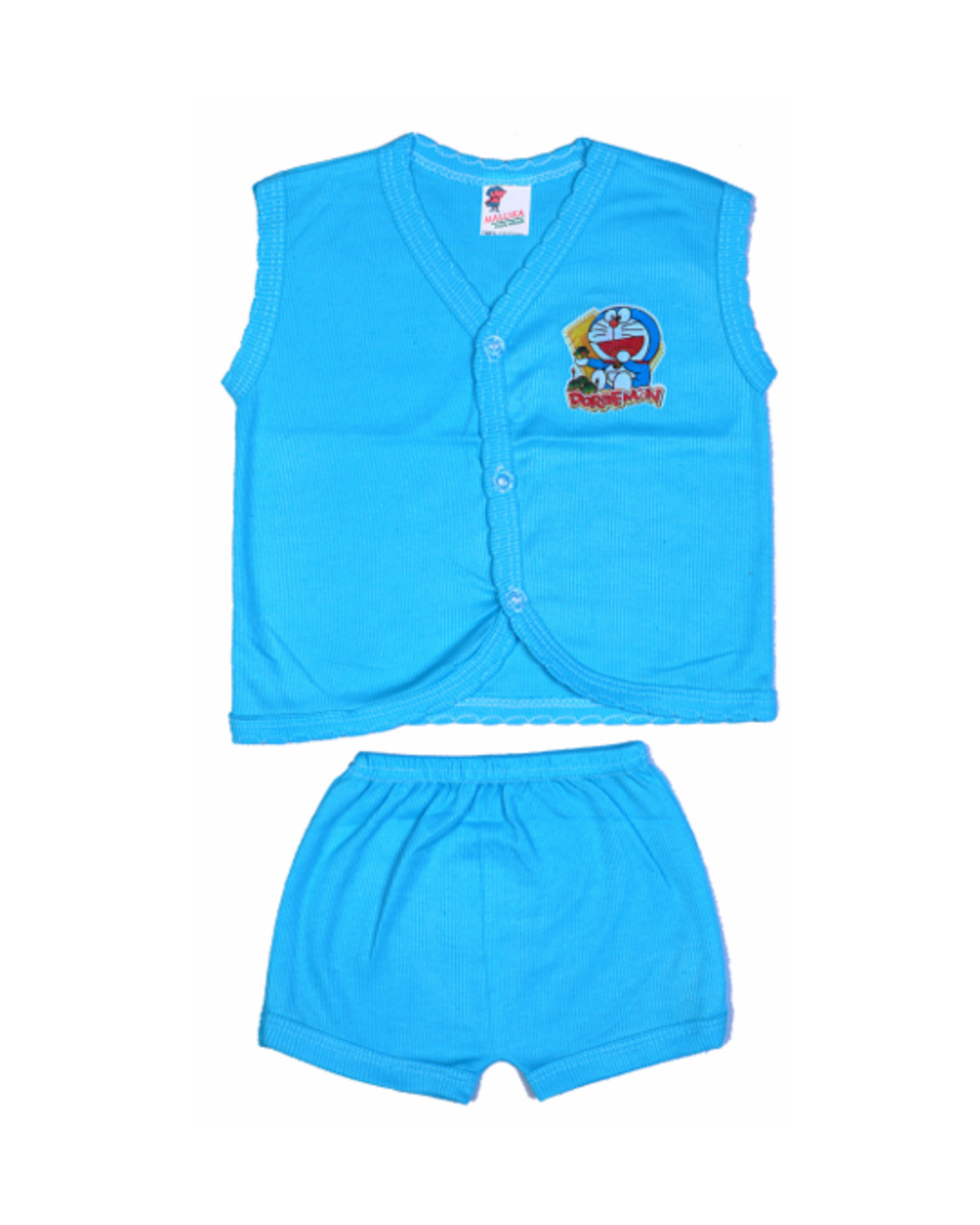 Sleeveless Cotton Baby Vests | Front-Open | Cartoon Print