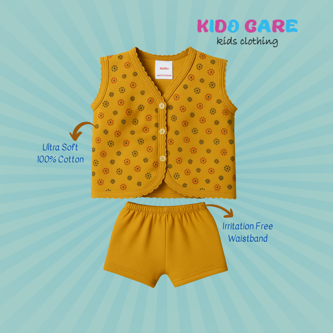 Sleeveless Cotton Baby Vests | Soft & Breathable