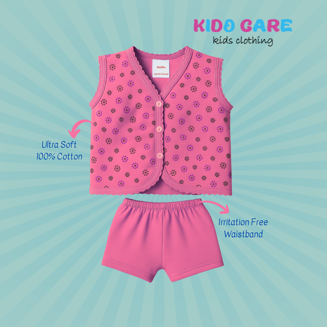 Sleeveless Cotton Baby Vests | Soft & Breathable