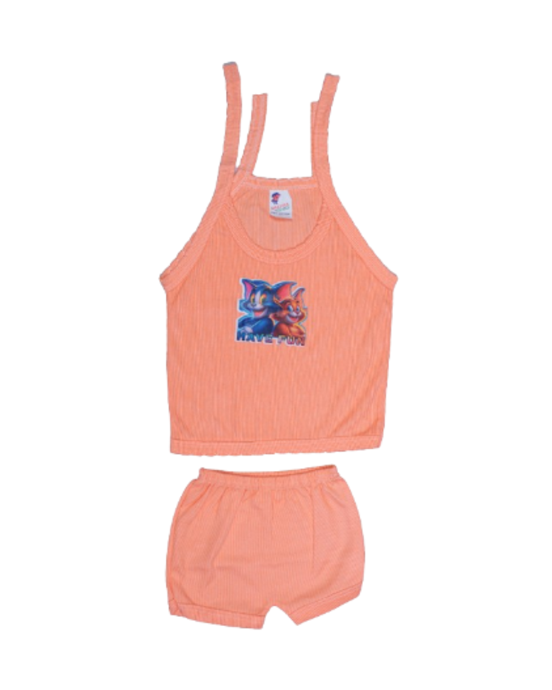 Cotton Baby Spaghetti Vests | Cartoon Print | Sleeveless Innerwear