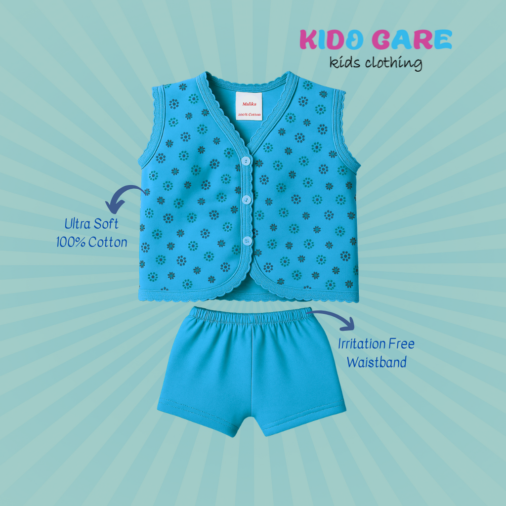 Sleeveless Cotton Baby Vests | Soft & Breathable