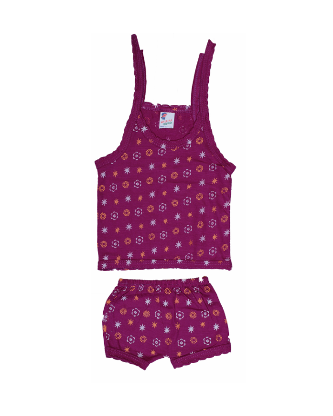 Baby Girl Cotton Vests | Sleeveless | Printed Designs