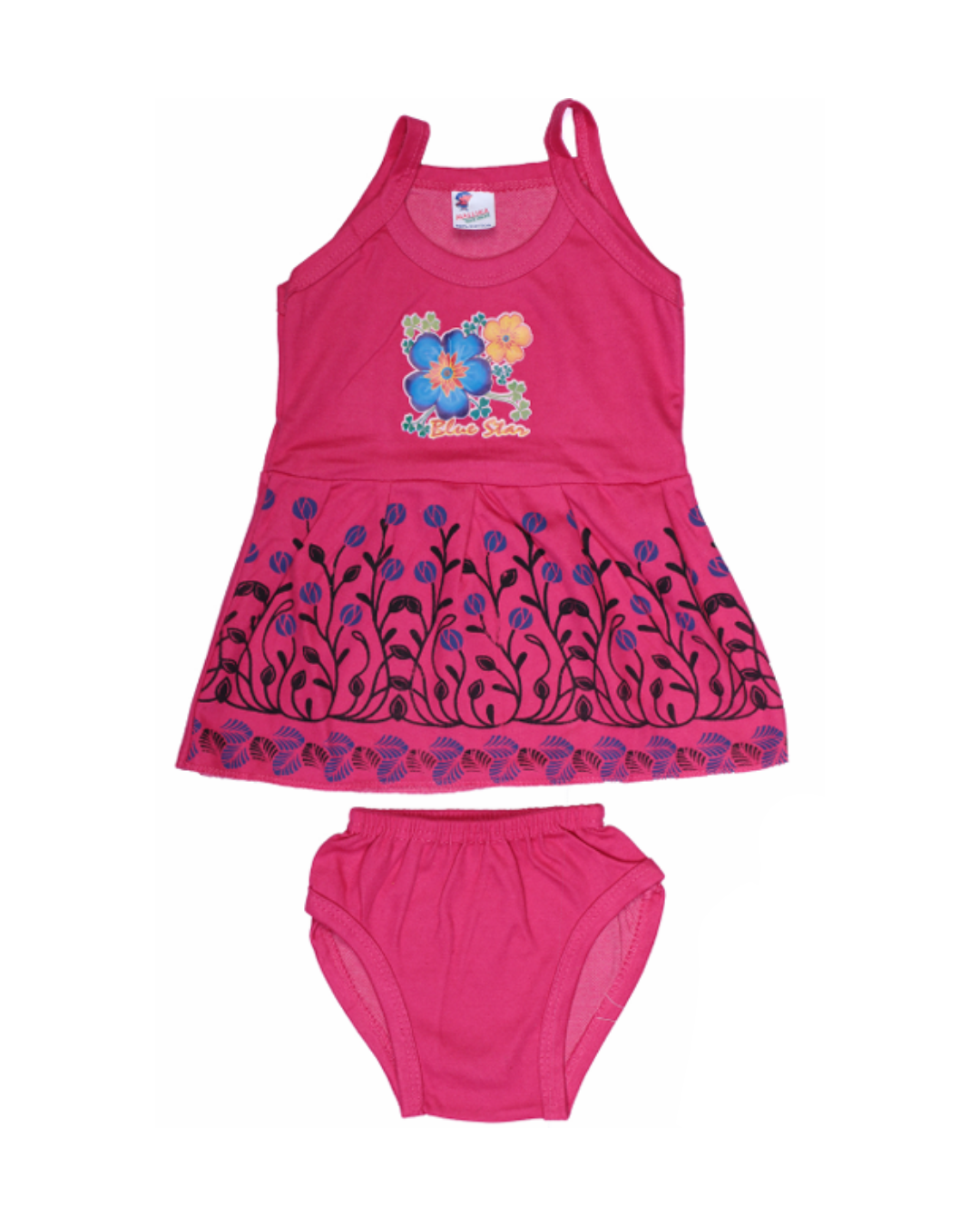Baby Girl Frock Style Vests | Cotton | Printed Designs