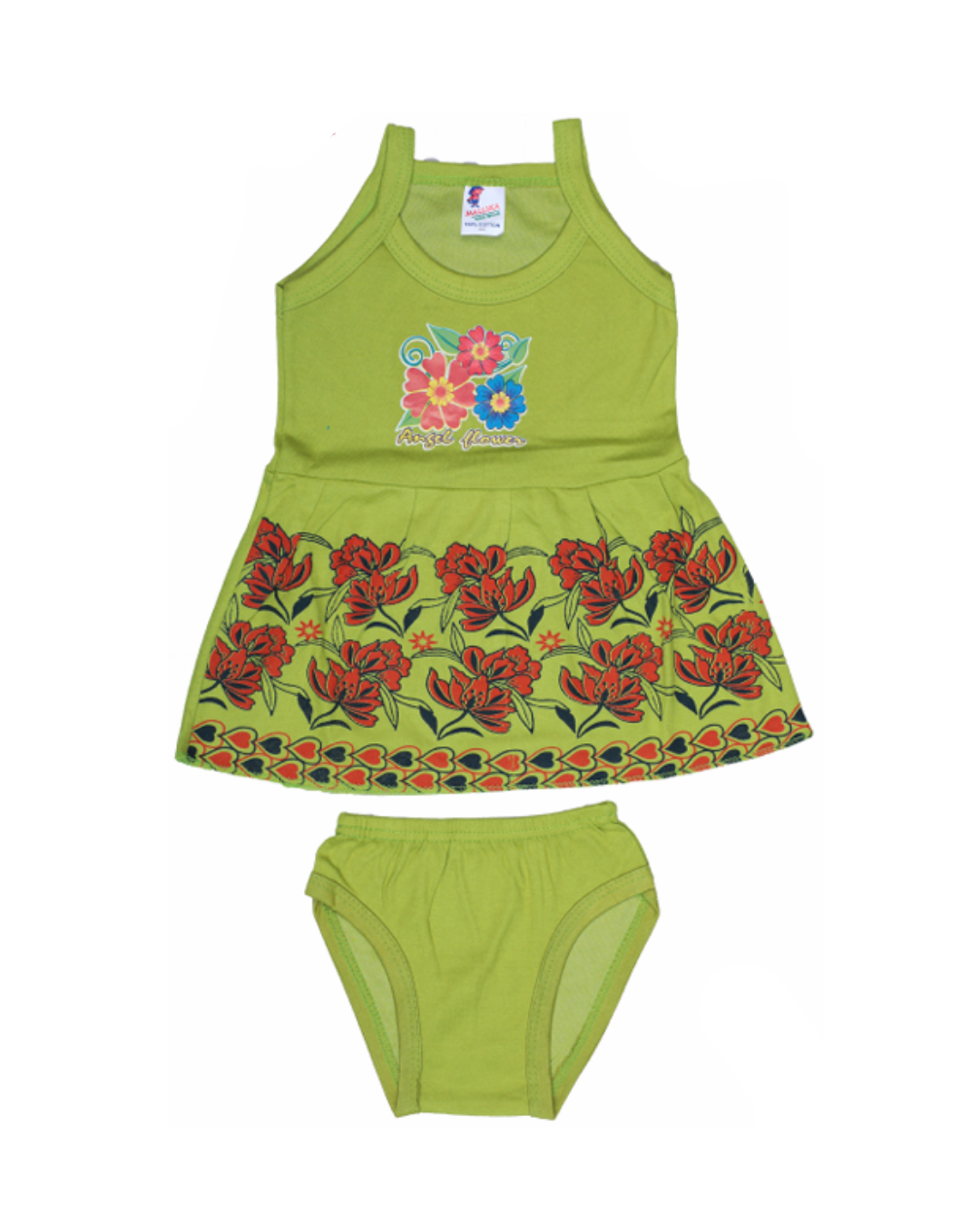 Baby Girl Frock Style Vests | Cotton | Printed Designs