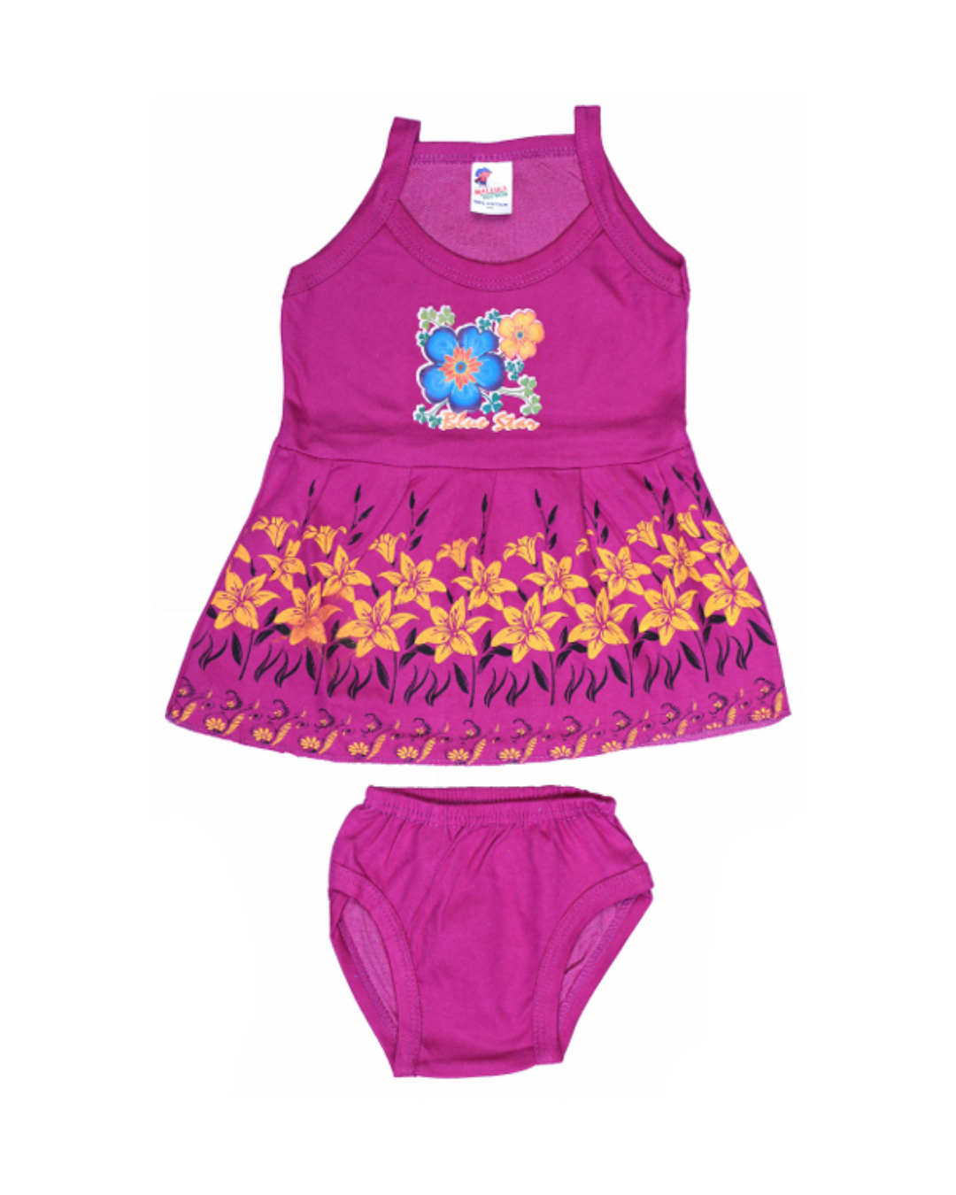 Baby Girl Frock Style Vests | Cotton | Printed Designs