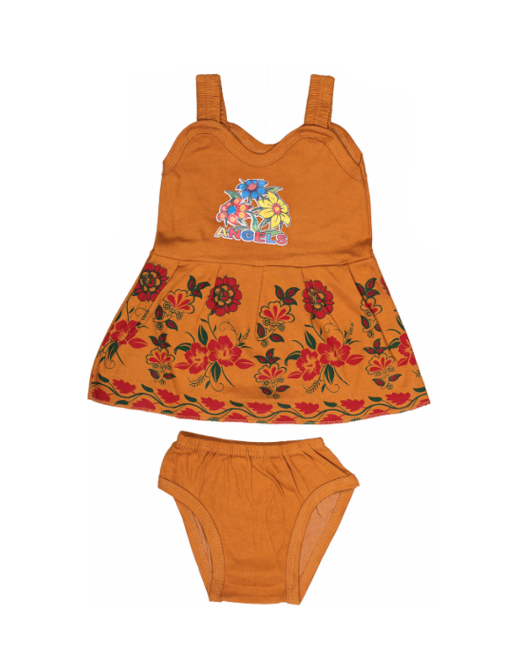 Baby Girl Frock Style Cotton Vests | Pack of 5 | Floral Printed