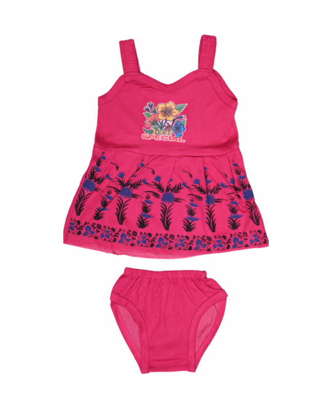Baby Girl Frock Style Vests | Cotton | Printed Designs