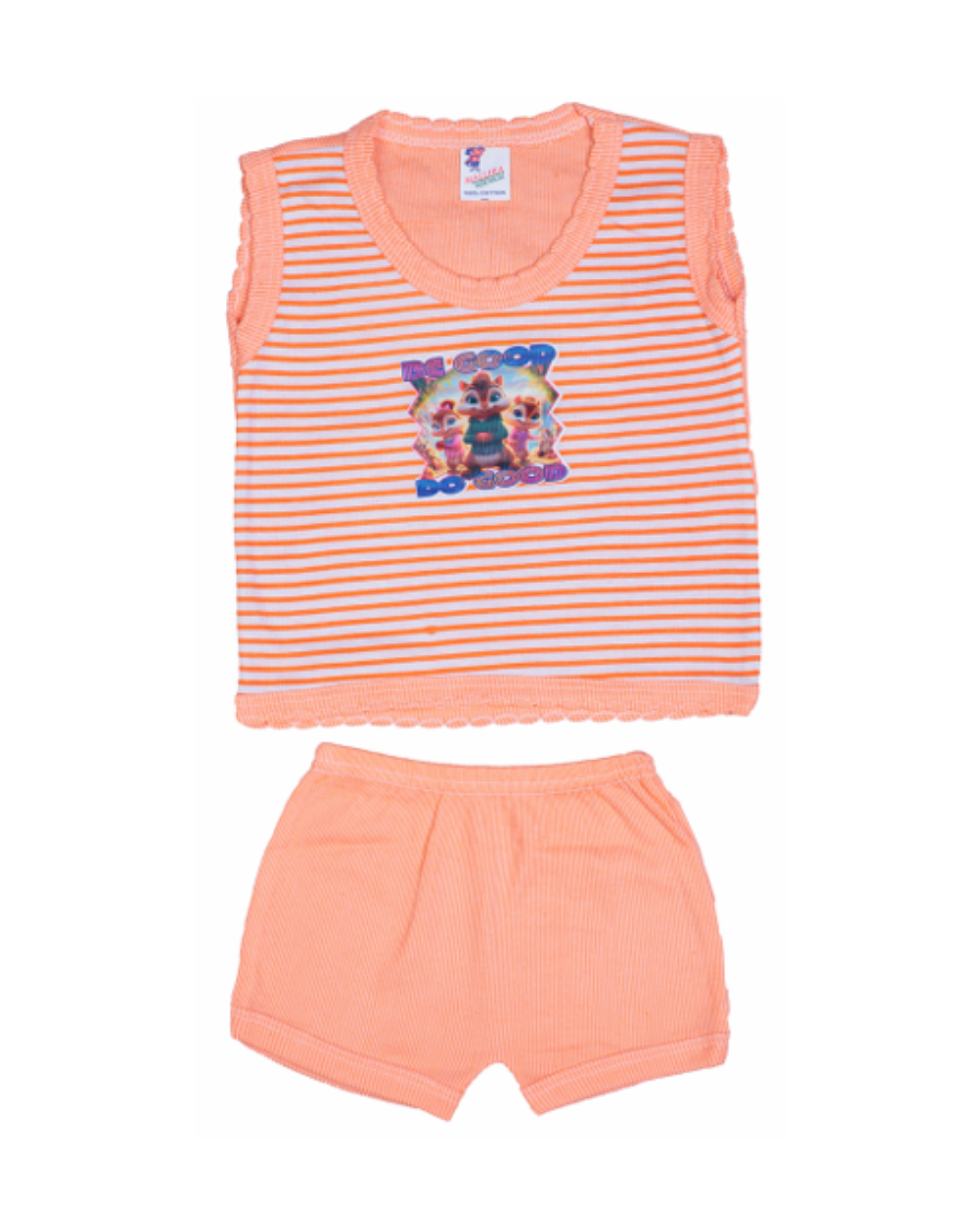 Sleeveless Striped Cotton Baby Vests |Breathable Innerwear for Boys & Girls