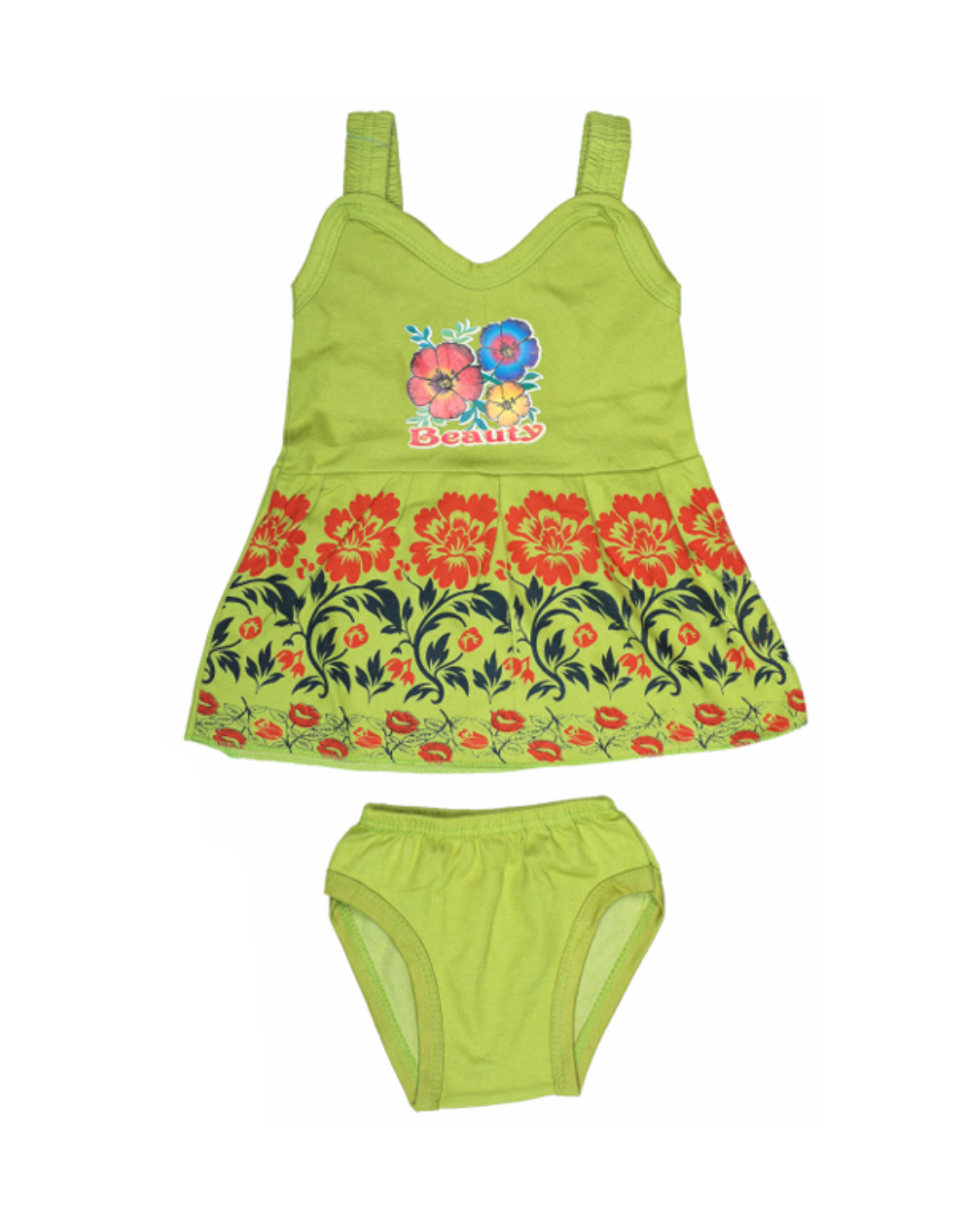Baby Girl Frock Style Vests | Cotton | Printed Designs