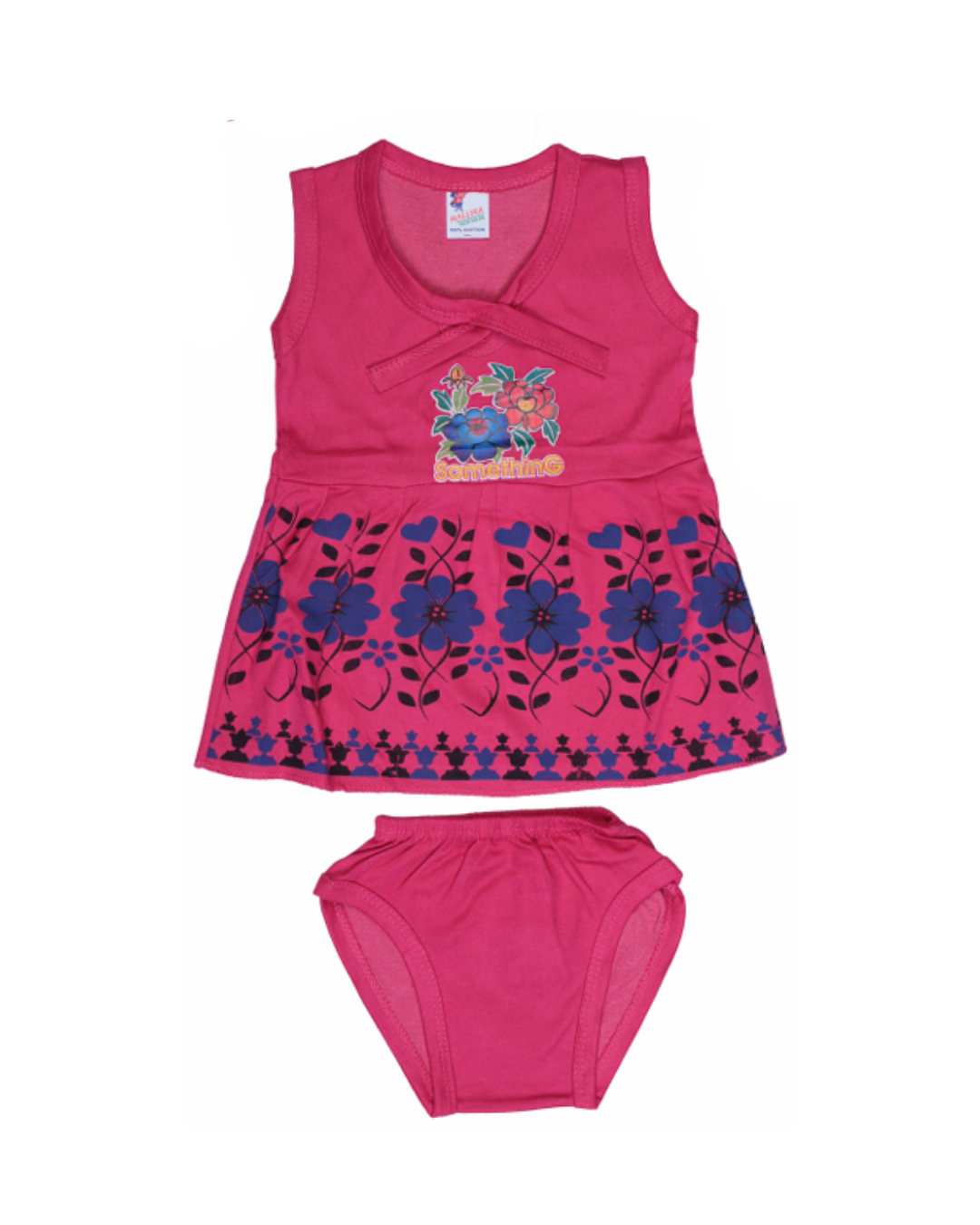 Baby Girl Frock Style Cotton Vests | Pack of 5 | Floral Printed Combo
