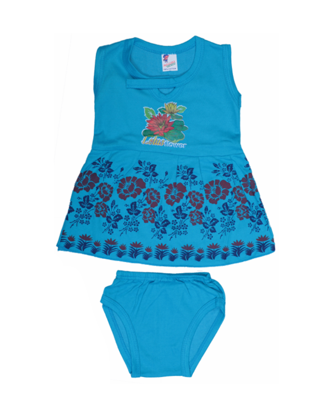 Baby Girl Frock Style Cotton Vests | Pack of 5 | Floral Printed Combo