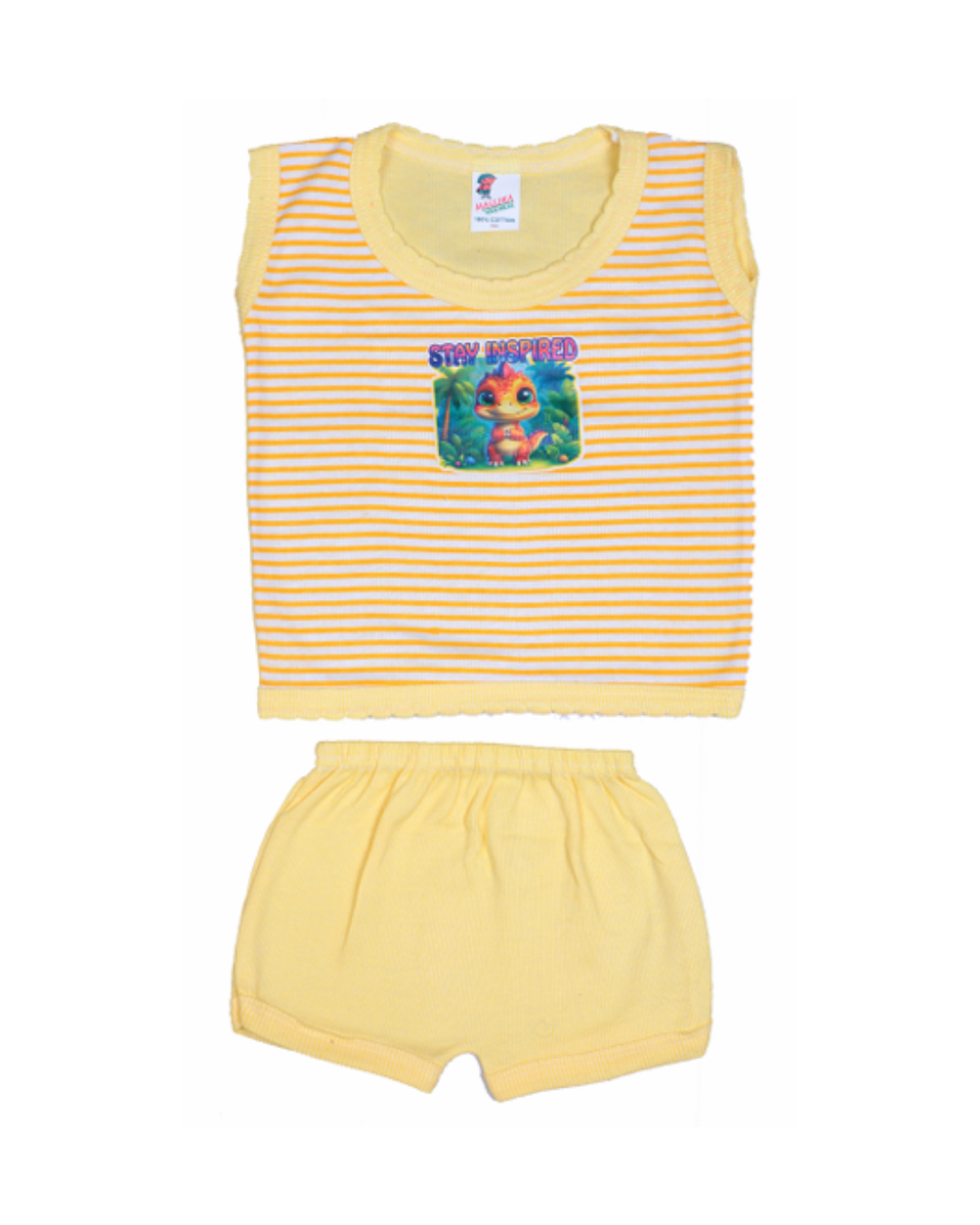 Sleeveless Striped Cotton Baby Vests |Breathable Innerwear for Boys & Girls