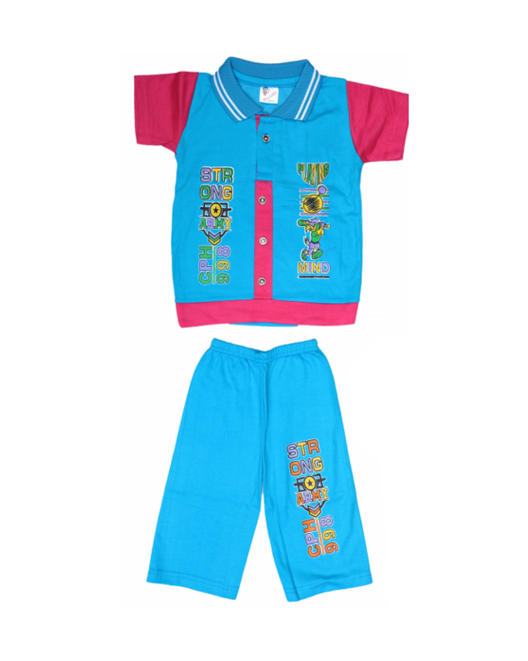 Baby Boys Printed Button Collar Shirts | Pack of 5 | Cotton Casual Wear