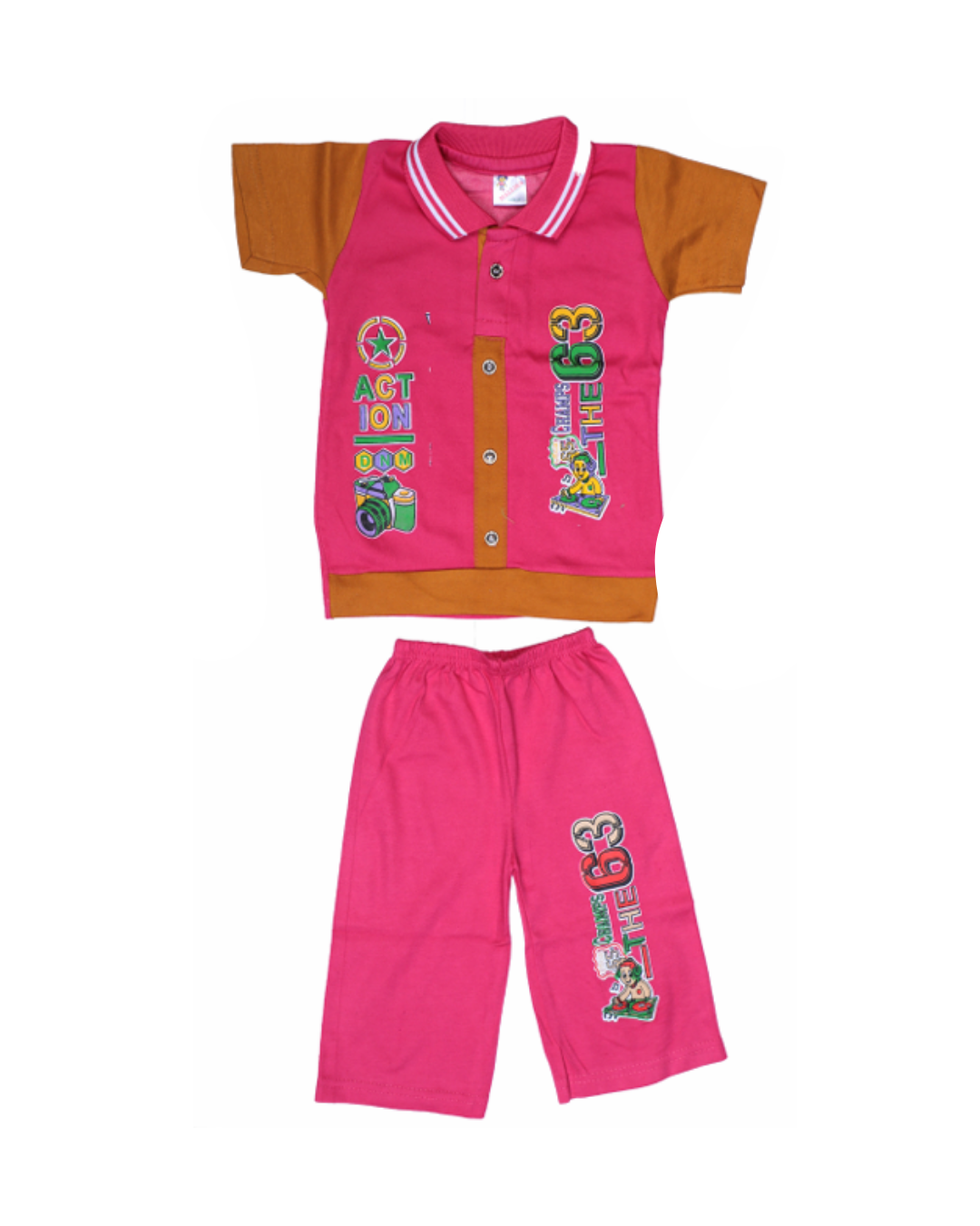 Baby Boys Printed Button Collar Shirts | Pack of 5 | Cotton Casual Wear