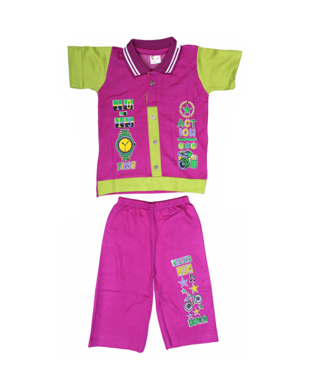 Baby Boys Printed Button Collar Shirts | Pack of 5 | Cotton Casual Wear