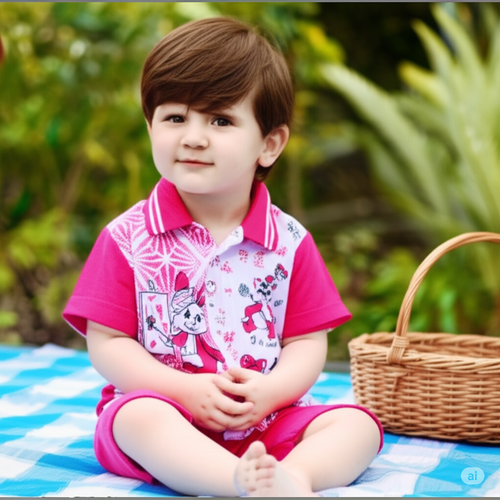 Baby Boys & Girls Cartoon Printed Polo T-Shirts | Pack of 5 | Soft Cotton Combo