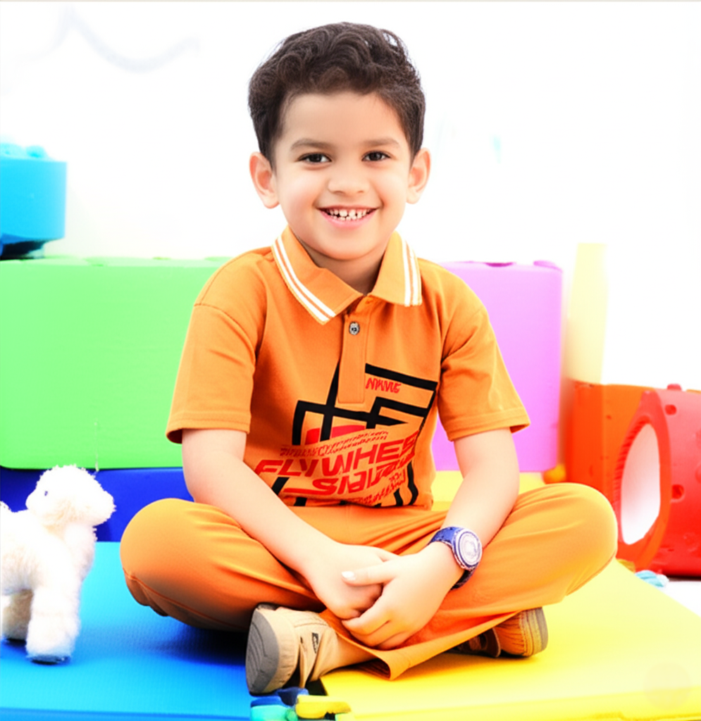 Boys Polo Neck Graphic Tees | Pack of 5 | NASA & Motivational Prints